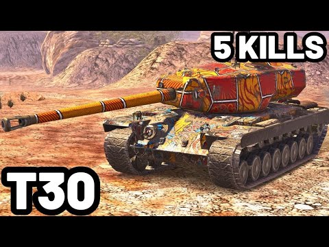 T30 | 7.1K DAMAGE | 5 KILLS | WOT Blitz Pro Replays