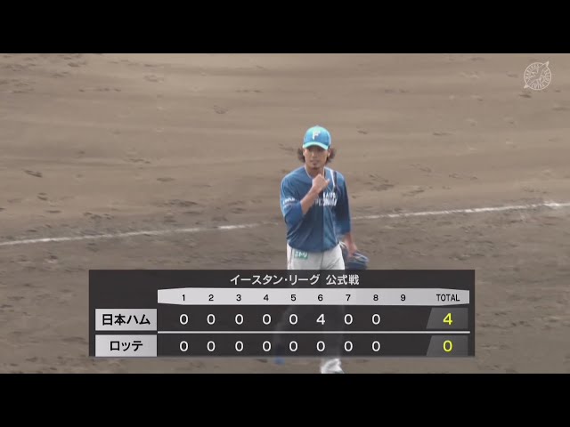 【팜】원포인트 제대로 일!! 파이터즈 지바 롯데 마린스 후쿠다 토시가 핀치 잘라 무실점!! 2025년8월6일