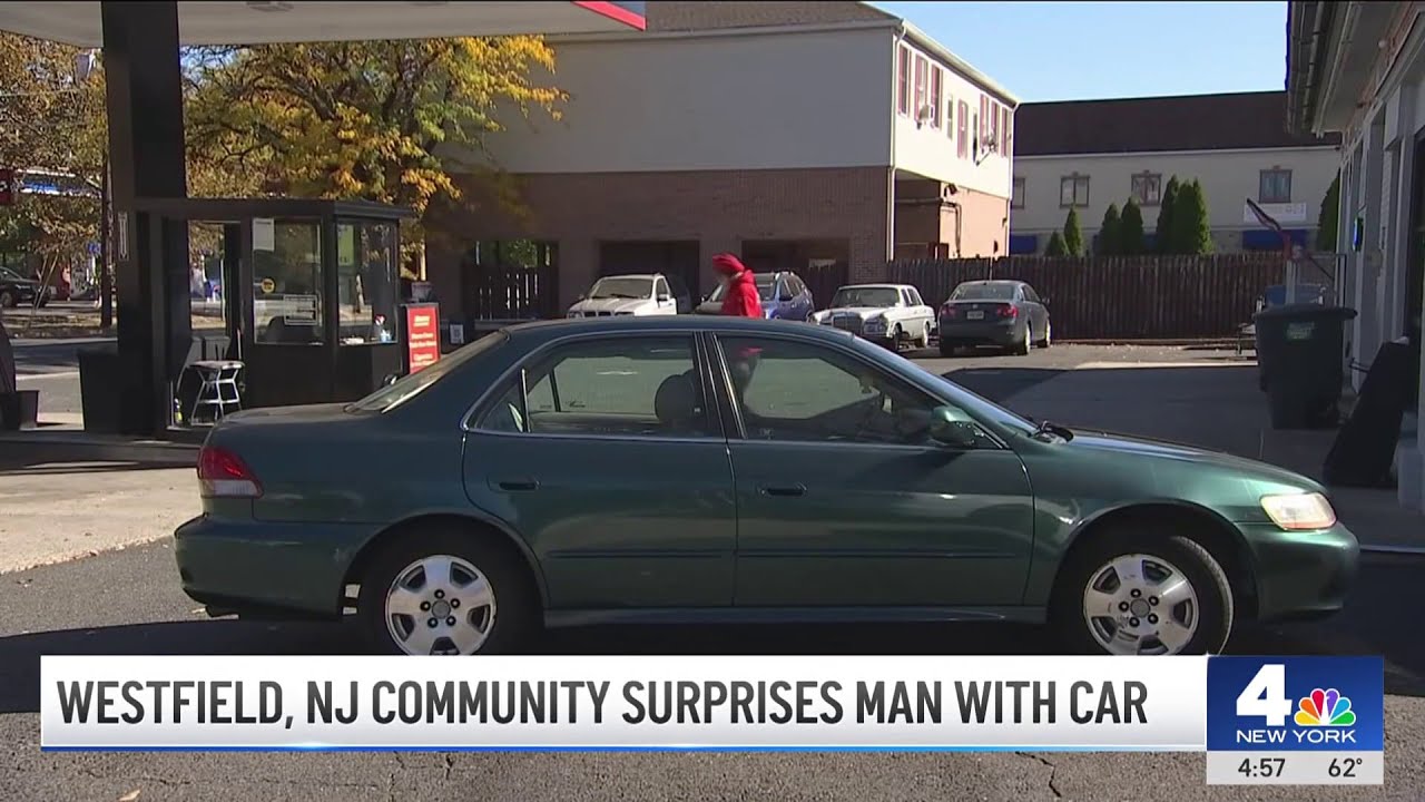 New Jersey town helps gas station attendant buy car after biking to work for 10 years | NBC New York
