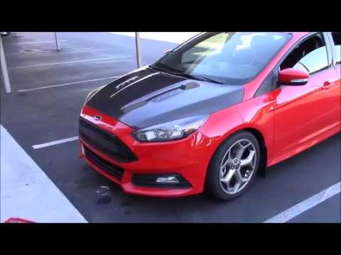 Ford Focus ST Carbon Fiber Hood install