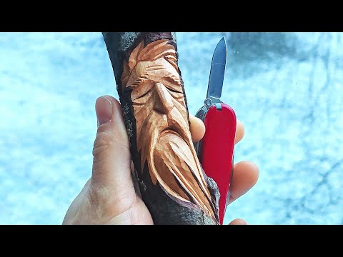 Carve a Sleeping Wood Spirit | Step-By-Step Beginner Tutorial