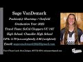 Sage VanDemark 2023 Skills Video