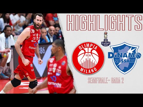 Olimpia Milano - Sassari Gara 2 Highlights