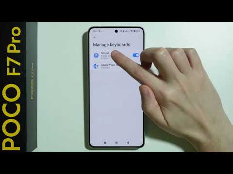 POCO F7 Pro: How to Turn ON/OFF Glide Typing (Swipe to Type)