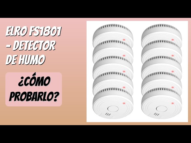 Vídeo relacionado con ELRO El detector de humo FS1801 cumple con la norma europea EN14604-4 piezas, paquete de 4