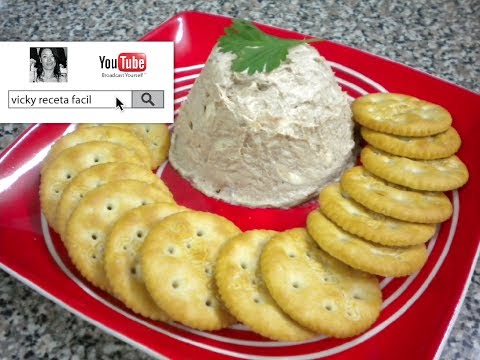 BOTANA / DIP DE QUESO CREMA CON ATUN | Vicky Receta Facil