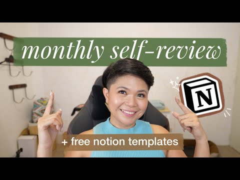 How to do a Monthly Self Review w/ FREE Notion Template