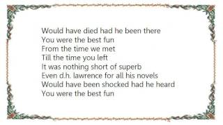 Gilbert O'Sullivan - The Best Fun I Ever Had Lyrics