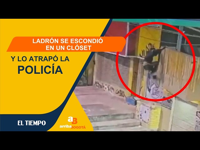 Se escondió en un clóset y lo atraparon: capturaron a un ladrón en La Candelaria
