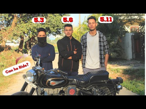 Royal Enfield Standard 350 Seat Height Test: 5.3 to 6 ft Comparision