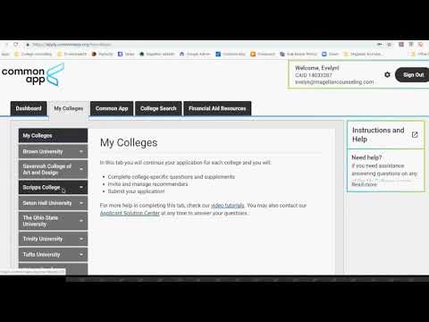 Part of a video titled COMMON APP COURSES AND GRADES/COLLEGE SPECIFIC ...