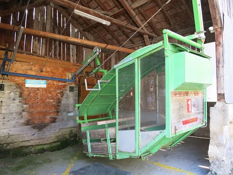 Luftseilbahn Spiringen - Kipfen Talfahrt 2020 - cable car Switzerland