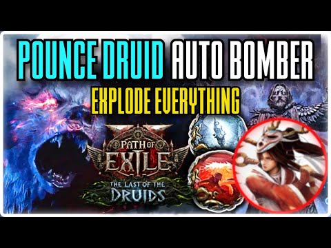 One of The Fastest Druid Builds, Pounce Auto-bomber - Path of Exile 2