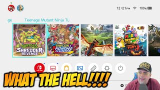 WHAT THE HELL!! TMNT Shredder's Revenge Nintendo Switch PROBLEM Not Loading & Temporary Solution!
