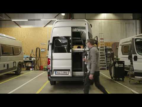 Van 'n Bike The Original draagsysteem voor VW Grand California en MAN.