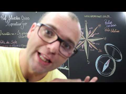 Geography for the ENEM exam - Compass Rose - Cardinal and Intercardinal Points - Orientation