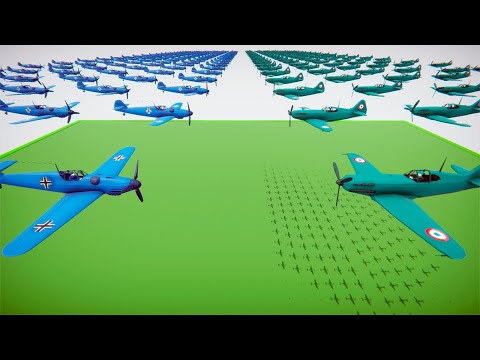 130 BF 109 VS 130 D.520 AIR BATTLE - Total Tank Simulator