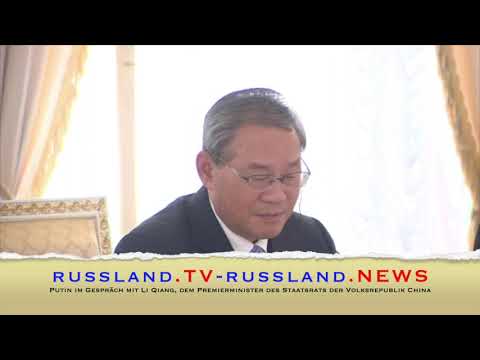 Putin im Gespräch mit Li Qiang, dem Premierminister des Staatsrats der Volksrepublik China