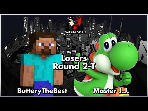 Smash & Sip 5: Losers Round 2 | ButteryTheBest (Steve) V.S. Master J.J. (Yoshi)