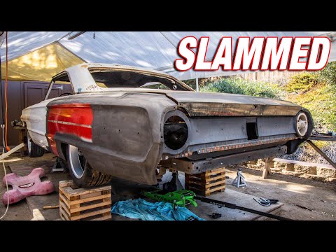 My Galaxie Get's LOW! New 4-Link Suspension Install Pt. 1 Tear Down and Mock Up!