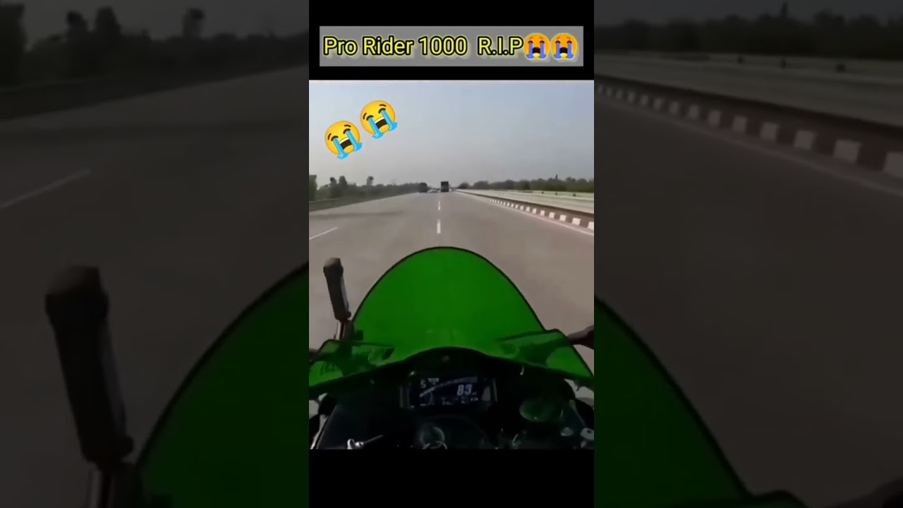 Pro Rider 1000 Live Accident Video 😭 #amirmajid#motovlogger #shorts @PRORIDER1000AgastayChauhan