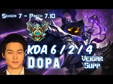 Dopa VEIGAR vs BLITZCRANK Supp - Patch 7.10 KR Ranked