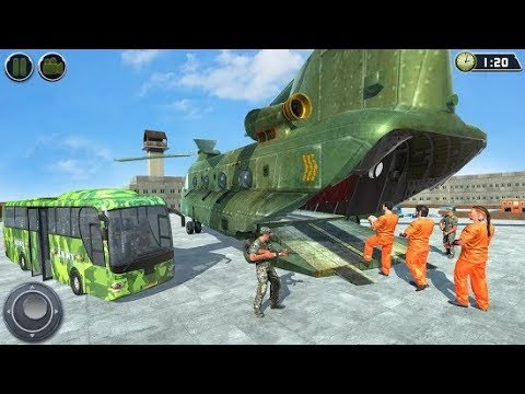 OffRoad US Army Helicopter Prisoner Transport Simulator Game | ANDROID GAMEPLAY