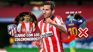 El día que Messi JUGÓ CON LA CAMISETA del ATLÉTICO DE MADRID ¡Y no lo dejaron usar su DORSAL!