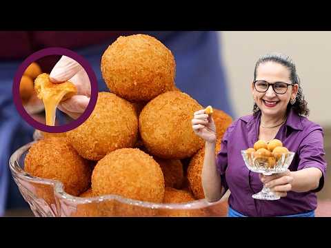 BOLINHA DE QUEIJO FÁCIL, RÁPIDA, CROCANTE E DELICIOSA! - Isamara Amâncio