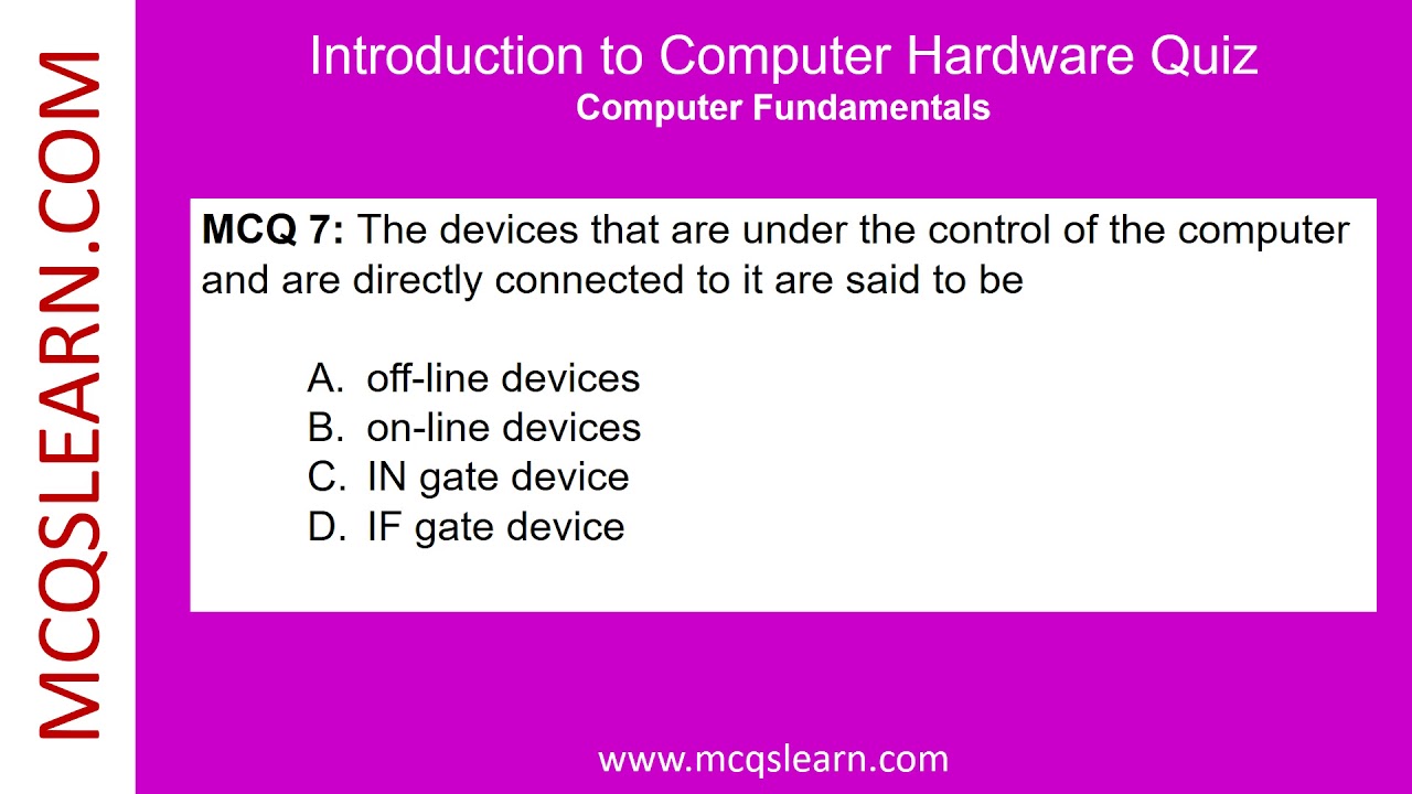 Computer Hardware Quiz Questions Answers | Computer Hardware Notes PDF | Class 8–12 Ch 10 Quiz | App