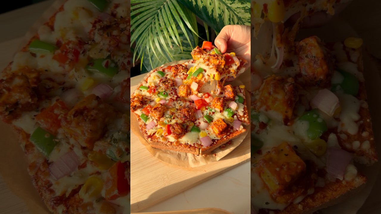 Double decker cheese burst pizza 🍕🤤