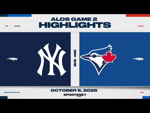 MLB ALDS Game 2 Highlights | Yankees vs. Blue Jays - October 5, 2025