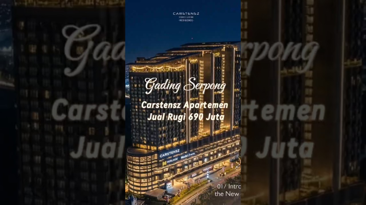 Jual Rugi Apartemen Carstensz Gading Serpong