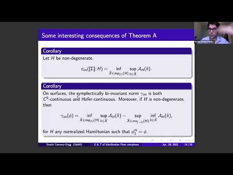 Geometry and topology of Hamiltonian Floer complexes in low-dimension - Dustin Connery-Grigg
