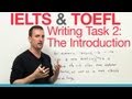 IELTS & TOEFL Writing Task 2 – The Introduction