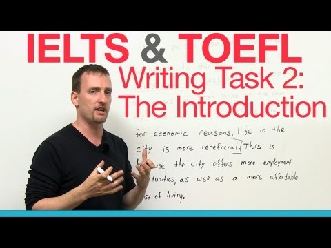 IELTS & TOEFL Writing Task 2 - The Introduction