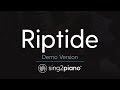 Riptide (Piano Karaoke demo) Taylor Swift [Vance ...