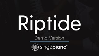 Riptide (Piano Karaoke demo) Taylor Swift [Vance Joy]