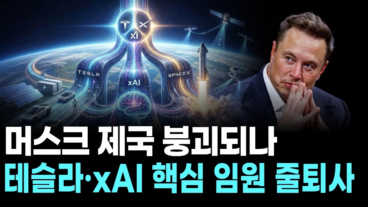 머스크 제국 붕괴되나…테슬라·xAI 핵심 임원 줄퇴사
