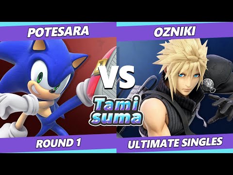 TAMISUMA 223 Round 1 - Potesara (Sonic) Vs. OZNIKI (Cloud) SSBU Smash Ultimate