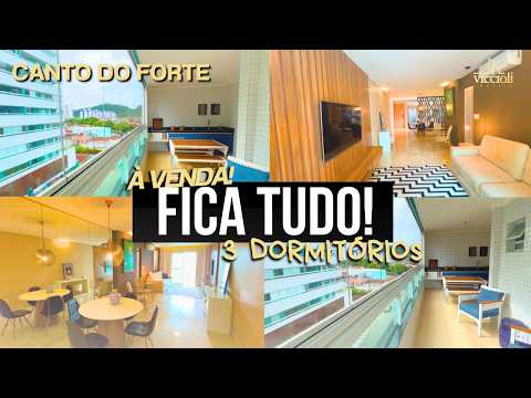 EVERYTHING STAYS! 129m² APARTMENT, FULLY FURNISHED, WITH 3 BEDROOMS FOR SALE | CANTO DO FORTE | PG.