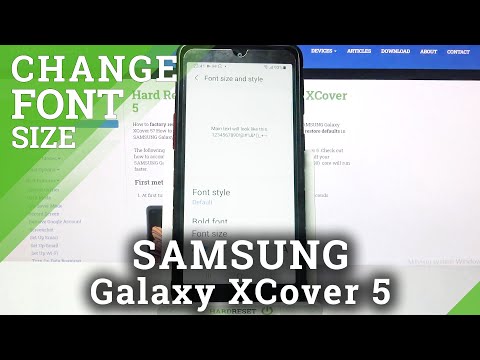 How to Change Font Size in SAMSUNG Galaxy XCover 5 – Locate Text Settings
