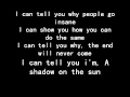 Audioslave shadow on the sun with lyrics