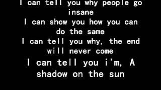 Audioslave shadow on the sun with lyrics