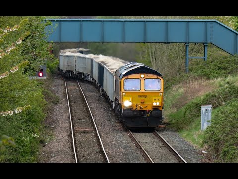 GBRf Class 66 No. 66782 on 6G92 Peak Forest - Small Heath Lafarge on 07.05.21 - HD