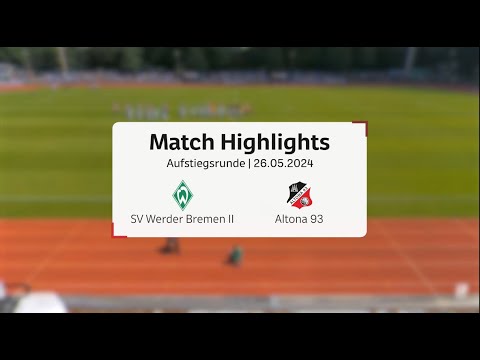 Aufstiegsdrama Teil 1: Werder Bremen U23 gegen Altona 93
