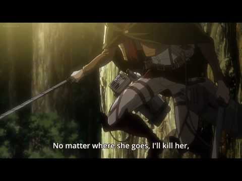 Attack on Titan Episode 21 - Eren vs. Female Titan Outcome [Shingeki no Kyojin] HD