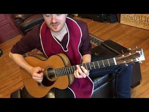 Joe Robinson on the Huss & Dalton T 0014 Custom Myrtlewood at The Fretted Buffalo