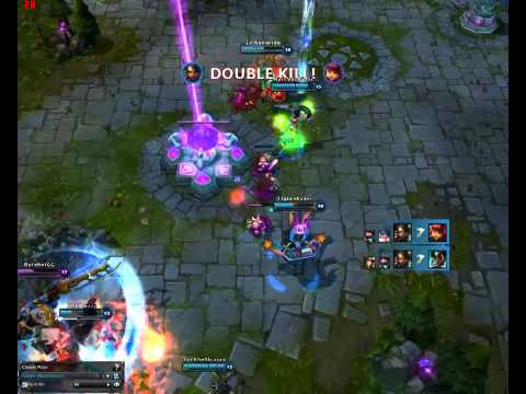 Barcode Killer (SKT t1 Faker) Nidalee triple kill on  NA solo Queue