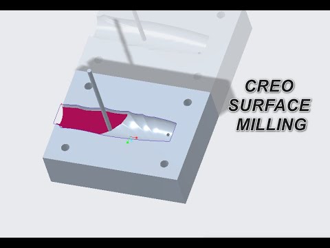 #creo #cam  course 3 surface milling